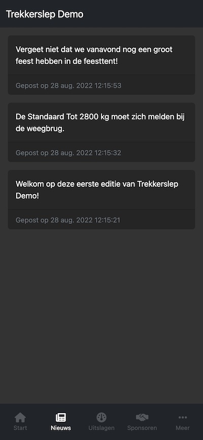 Laatste nieuws screenshot